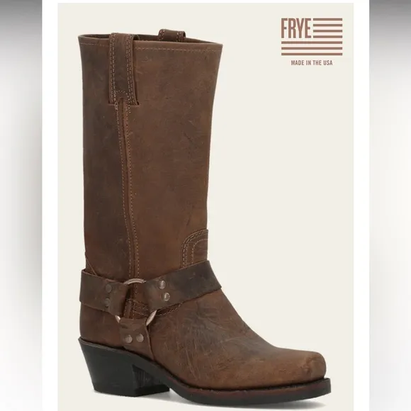 Frye Harness 12R Leather Western Boots
