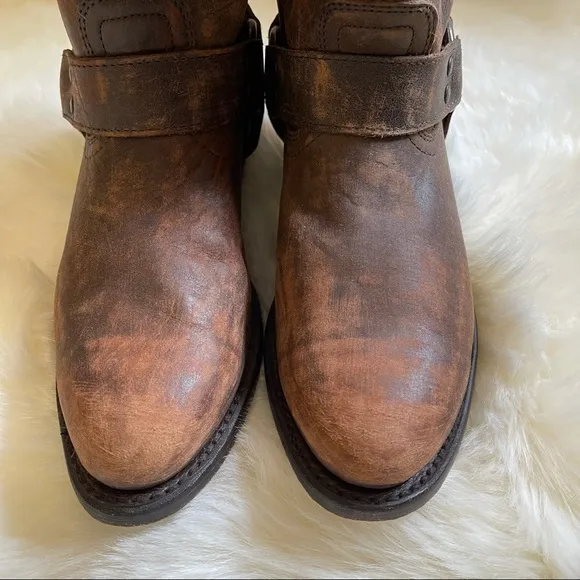 Frye - Like New Wyatt Harness - Mixed Browns