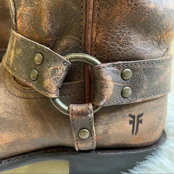 Frye - Like New Wyatt Harness - Mixed Browns