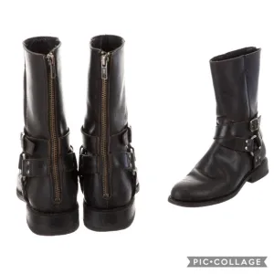 FRYE Moto Back Zipper Harness Boot 6.5