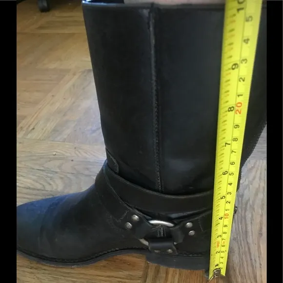 FRYE Moto Back Zipper Harness Boot 6.5