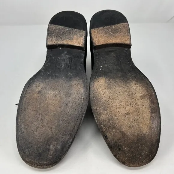 Frye Phillip Chukka Boots Lace Up Black Leather Shoes Men 8 D 87533 *