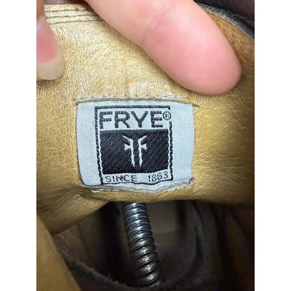 Frye Rugged Wayde Combat Leather Boots Shoes Vintage Designed Distress Mens 10 D