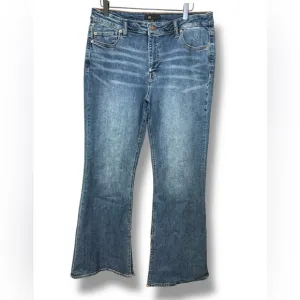 Frye Split Hem Flare Jeans Size 14W Medium Wash
