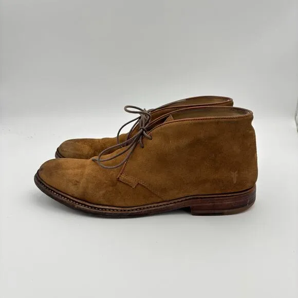 Frye Suede Chukka Boots Brown Ankle Shoes Men's 10.5D Preppy Indie