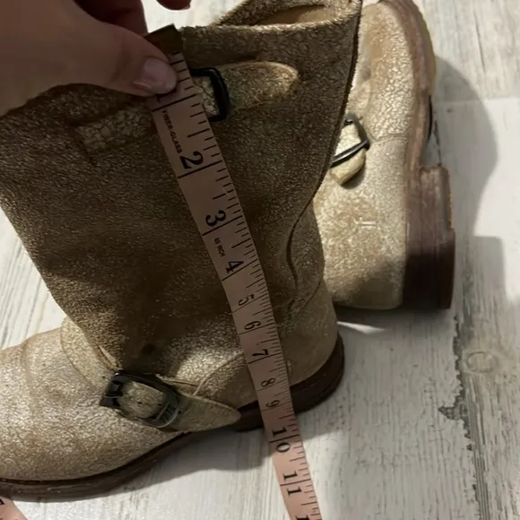 Frye Veronica Short Boot Leather Slip on Boots Size 6