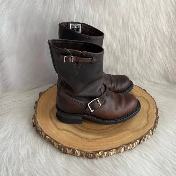 Frye vintage USA made engineer leather boots