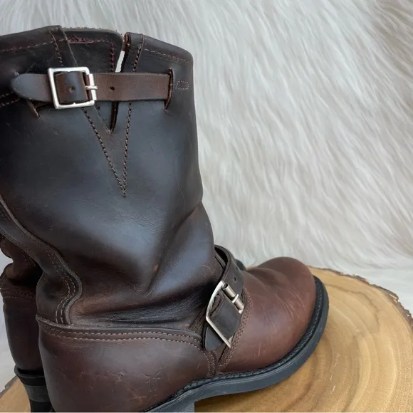 Frye vintage USA made engineer leather boots