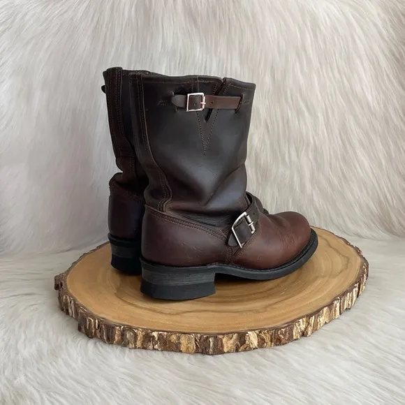 Frye vintage USA made engineer leather boots
