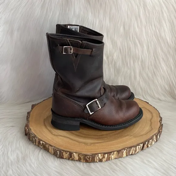 Frye vintage USA made engineer leather boots