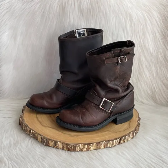 Frye vintage USA made engineer leather boots