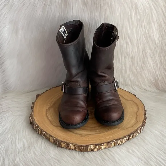 Frye vintage USA made engineer leather boots
