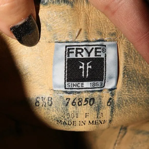 Frye Women's Phillip Harness Tall Brown Leather Boots Size 8.5