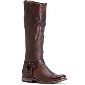 Frye Women's Phillip Harness Tall Brown Leather Boots Size 8.5