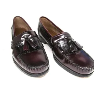 G. H. Bass Weejuns JEREMY Mens Byrgundy Kilted Tassel Loafers US 9 D