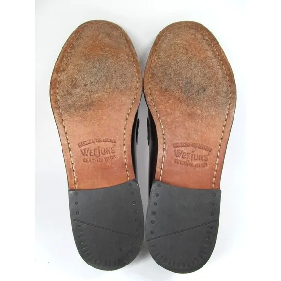 G. H. Bass Weejuns JEREMY Mens Byrgundy Kilted Tassel Loafers US 9 D
