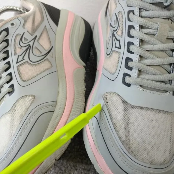 GDefy Gravity Defyer Womens 7.5 Shoes Gray Pink Comfort Toning Walking Sneakers