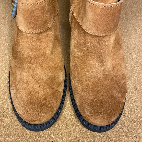 Gentle Souls Best Slit Moto Ankle Booties Shoes Size 6.5