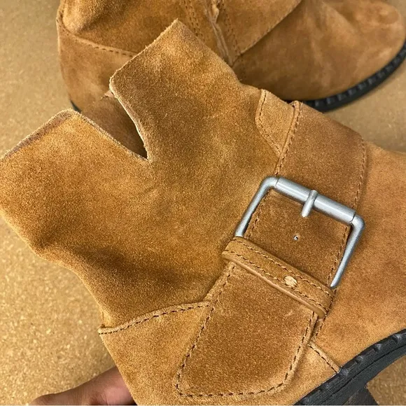 Gentle Souls Best Slit Moto Ankle Booties Shoes Size 6.5