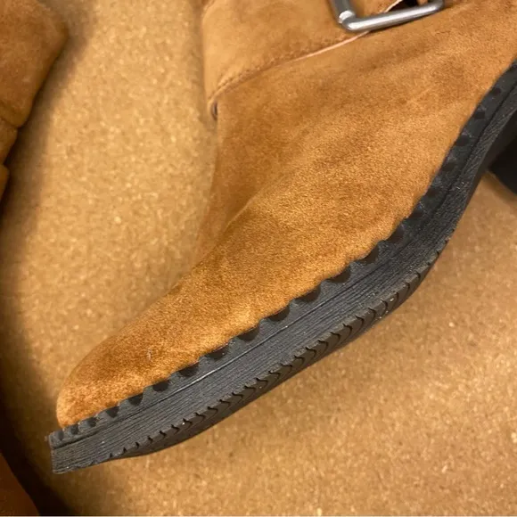 Gentle Souls Best Slit Moto Ankle Booties Shoes Size 6.5
