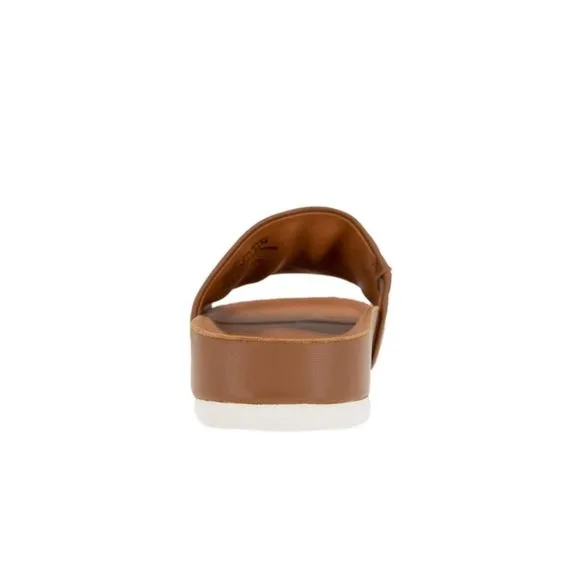 GENTLE SOULS KENNETH COLE Mens Brown Montauk Platform Slide Sandals Shoes 12