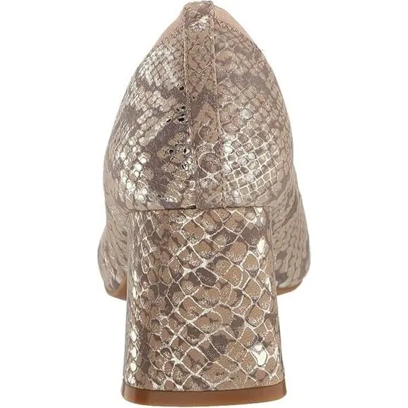 Gentle Souls Women's Dionne Leather Snake, Brown 10M