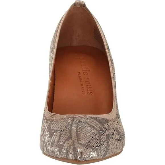 Gentle Souls Women's Dionne Leather Snake, Brown 10M