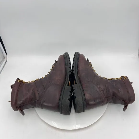 Georgia Men Size 10M G8041 Chocolate Leather Waterproof Soft Toe Logger Boot