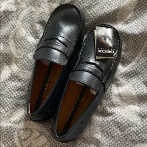 Geox Men's Black Loafers