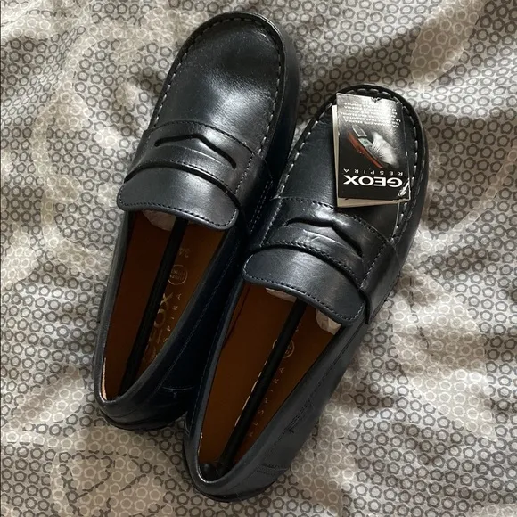 Geox Men's Black Loafers