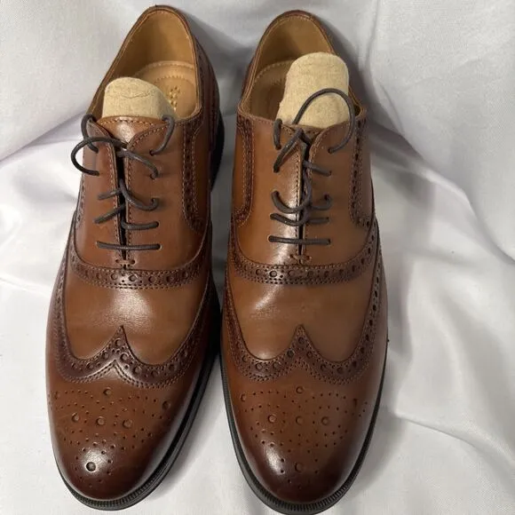 GEOX Men's Brown Respira Leather Brogues Shoes Size EU45 great shape #1121