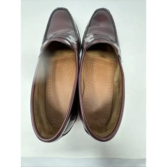 GH Bass Shoes Mens Size 10.5D Walter Burgundy Weejuns Penny Loafers Slip On