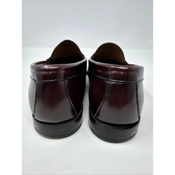 GH Bass Shoes Mens Size 10.5D Walter Burgundy Weejuns Penny Loafers Slip On