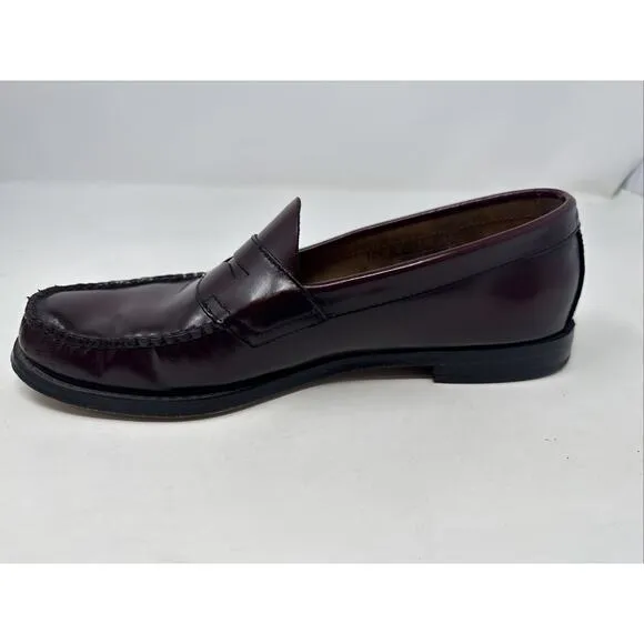 GH Bass Shoes Mens Size 10.5D Walter Burgundy Weejuns Penny Loafers Slip On