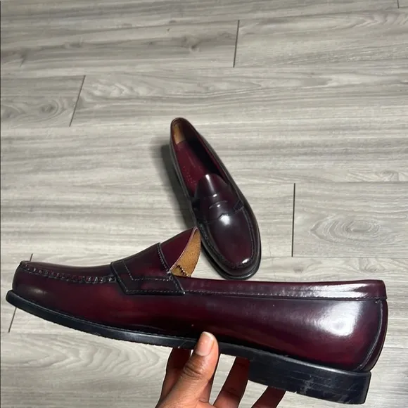 G.H.Bass &amp;Co Weejuns Classic Burgundy Leather Loafers (13)