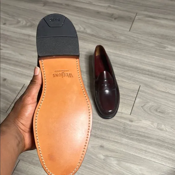G.H.Bass &amp;Co Weejuns Classic Burgundy Leather Loafers (13)