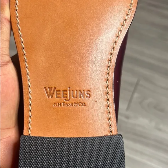 G.H.Bass &amp;Co Weejuns Classic Burgundy Leather Loafers (13)