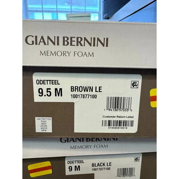 Giani Bernini Women's Odettee Brown Block Heel Knee High Riding Boots Size 9.5