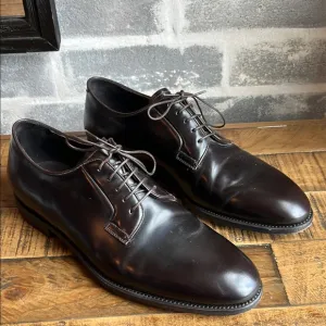 Giorgio Armani Men's Leather Derby Shoes Size 9 Made In Italy