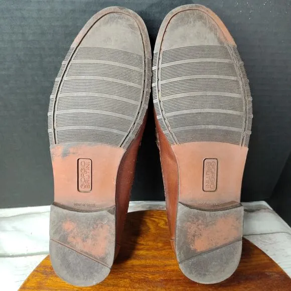Giorgio Brutini Brown Tassel Naples Leather Loafers Men's Size 10.5D