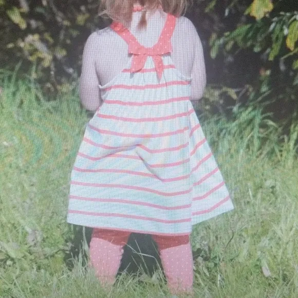 Girls 18-24m set outfit Coral dress, shoes, pants