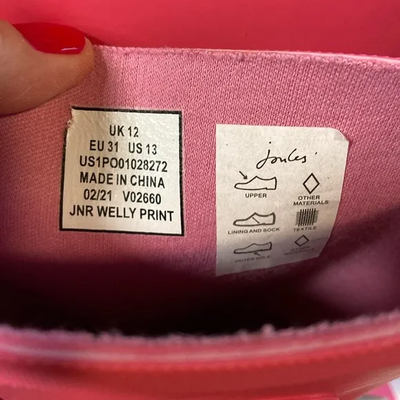 Girl’s Rain Boots by Joules Brand.  NWT!