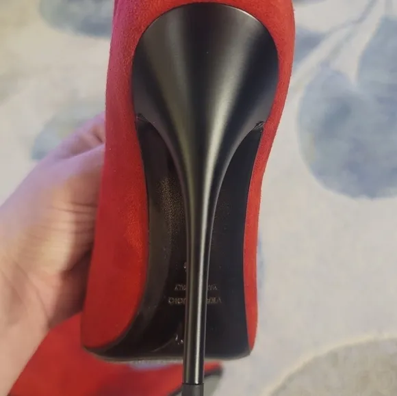 Giuseppe Zanotti Red Suede Ankle Boots