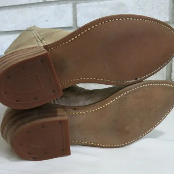 Golden Retriever Leather Western Cowgirl Boots Shoes 7