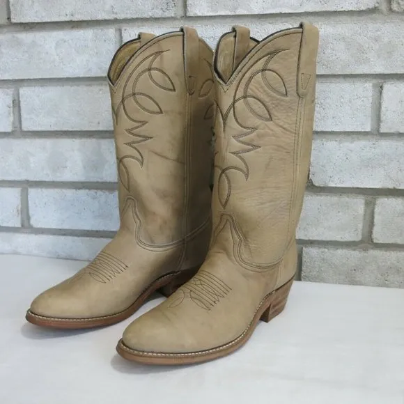 Golden Retriever Leather Western Cowgirl Boots Shoes 7