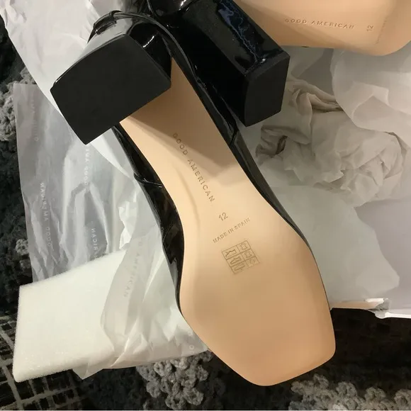 Good American Square Toe Bootie Size 12