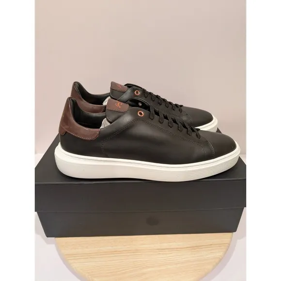 Good Man Legend London Leather Casual Shoes Sneakers Black Brown Mens 8.5 Italy