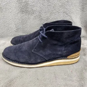 Greats Shoes Mens Size 13 Blue Suede Lace Up Chukka Boots