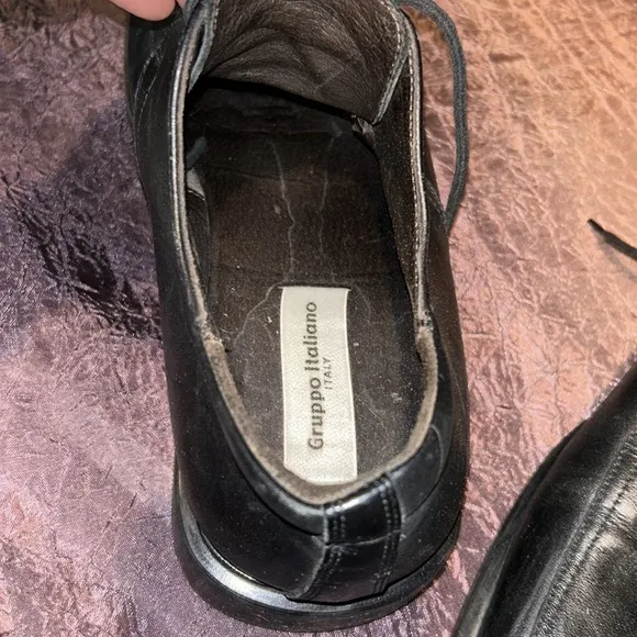 Gruppo Italiano Black Leather shoes