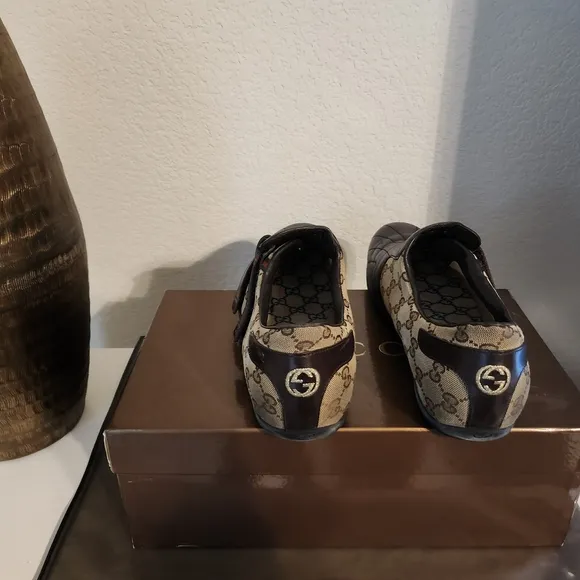Gucci Men's GG Brown Leather Shoes